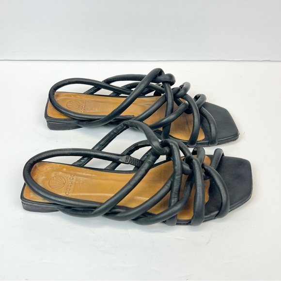 COCLICO Black Strappy Sandals US 8 Euro 39 Leather Made In Spain. - Picture 3 of 12